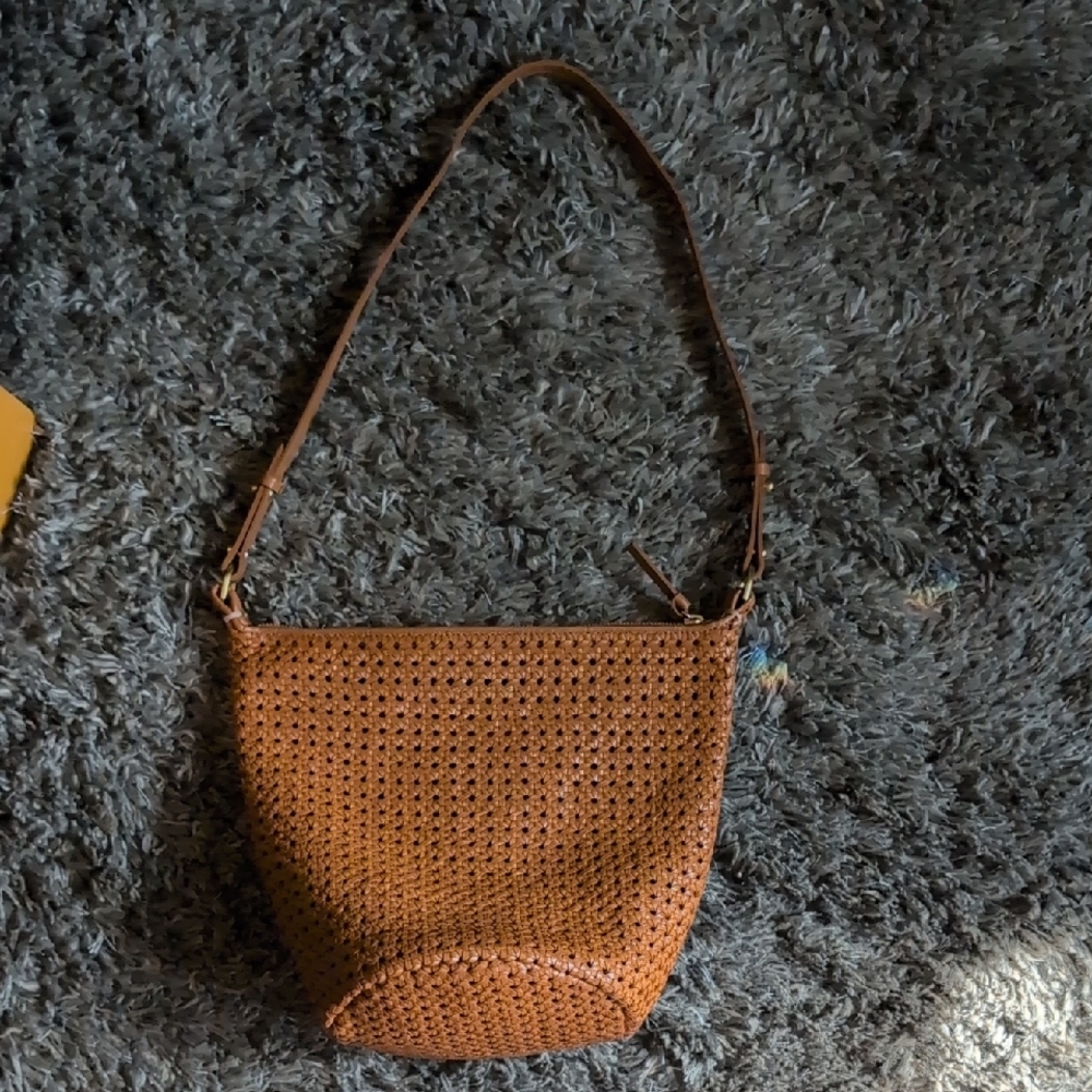 Clare V Petite Jeanne  in Tan Rattan